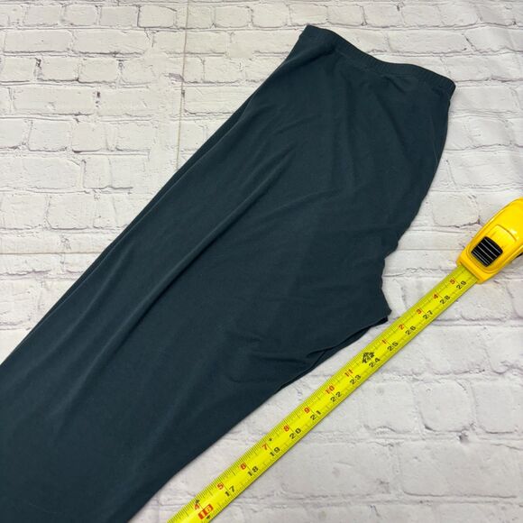 Eileen Fisher Women Pull On Ankle Leggings Size XL X-Large Dark Teal C046 -30 - Picture 8 of 16